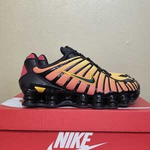 Nike Shox TL Sunrise Gradient Amarillo Orange Black AV3595-004 Men's Size 7.5